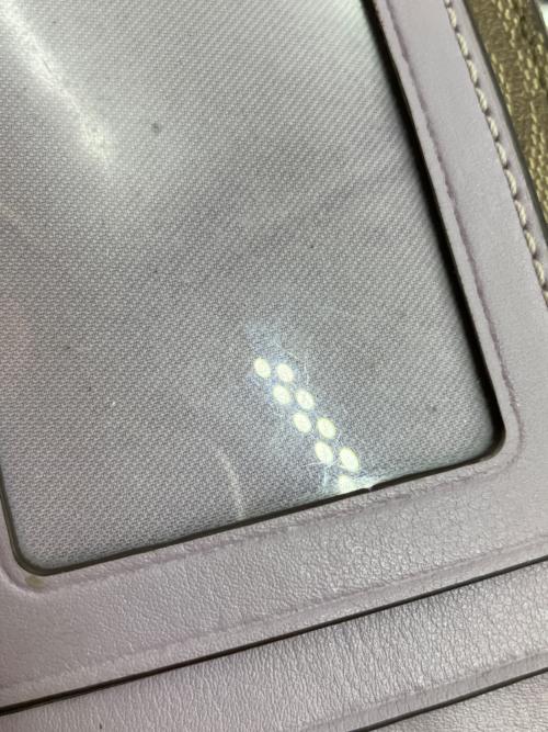 COACH（コーチ）COACH (コーチ) シグネチャー パスケース ブラウン×パープルの古着・服飾アイテム