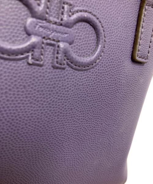 Salvatore Ferragamo（サルヴァトーレ フェラガモ）Salvatore Ferragamo (サルヴァトーレ フェラガモ) ガンチーニ ハンドバッグ パープルの古着・服飾アイテム
