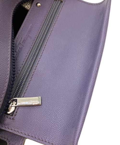 Salvatore Ferragamo（サルヴァトーレ フェラガモ）Salvatore Ferragamo (サルヴァトーレ フェラガモ) ガンチーニ ハンドバッグ パープルの古着・服飾アイテム