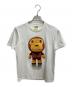 A BATHING APE（アベイシングエイプ）の古着「STANDING MILO PHOTO TEE 半袖カットソー」｜ホワイト