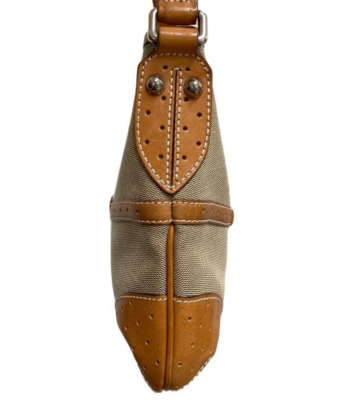 GUCCI（グッチ）GUCCI (グッチ) インターロッキングG ワンショルダーバッグ ベージュ×ブラウンの古着・服飾アイテム