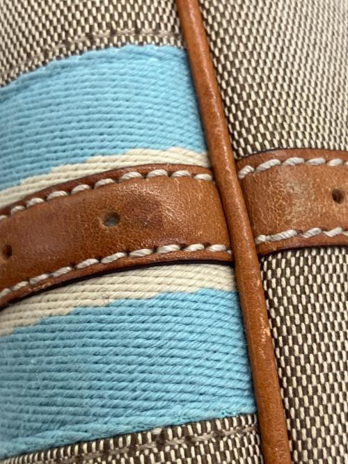 GUCCI（グッチ）GUCCI (グッチ) インターロッキングG ワンショルダーバッグ ベージュ×ブラウンの古着・服飾アイテム