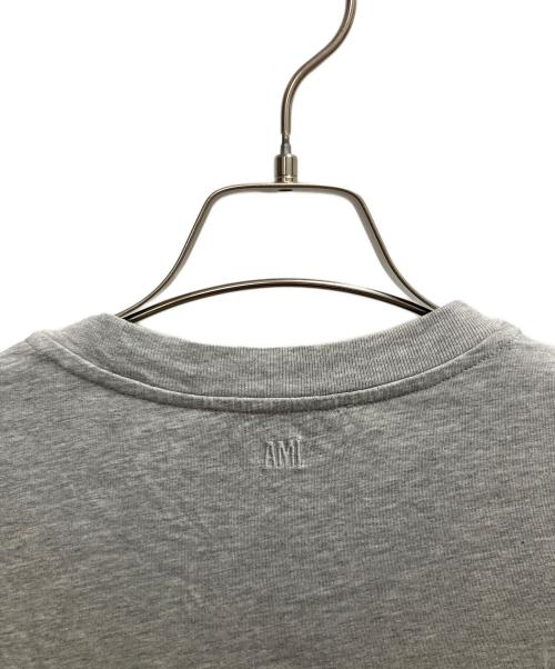 AMI Alexandre Mattiussi（アミアレクサンドルマテュッシ）AMI Alexandre Mattiussi (アミアレクサンドルマテュッシ) Ami de Coeur Tシャツ グレー×レッド サイズ:SIZE Mの古着・服飾アイテム