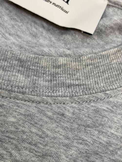 AMI Alexandre Mattiussi（アミアレクサンドルマテュッシ）AMI Alexandre Mattiussi (アミアレクサンドルマテュッシ) Ami de Coeur Tシャツ グレー×レッド サイズ:SIZE Mの古着・服飾アイテム