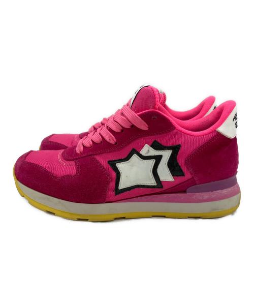 atlantic stars（アトランティックスターズ）atlantic stars (アトランティックスターズ) VEGA ローカットスニーカー ネイビー×ショッキングピンク サイズ:SIZE 23cmの古着・服飾アイテム