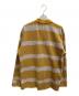 NAPA by MARTINE ROSE (ナパ バイ マーティンローズ) 長袖ポロシャツ イエロー×ホワイト サイズ:SIZE XL：15000円