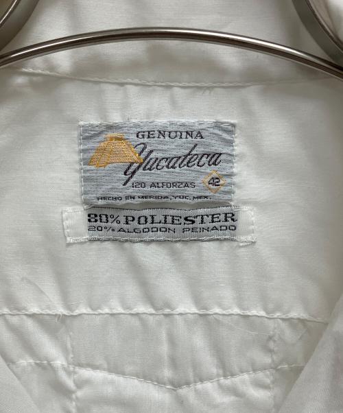 YUCATECA（ユカテカ）YUCATECA (ユカテカ) キューバシャツ ホワイト サイズ:SIZE 42の古着・服飾アイテム