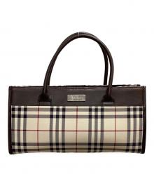 BURBERRY（バーバリー）の古着「ノバチェック ハンドバッグ」｜ブラウン