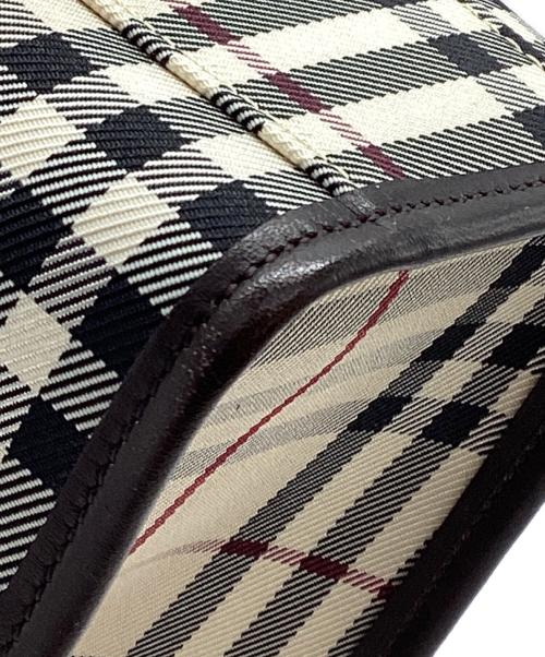 BURBERRY（バーバリー）BURBERRY (バーバリー) ノバチェック ハンドバッグ ブラウンの古着・服飾アイテム