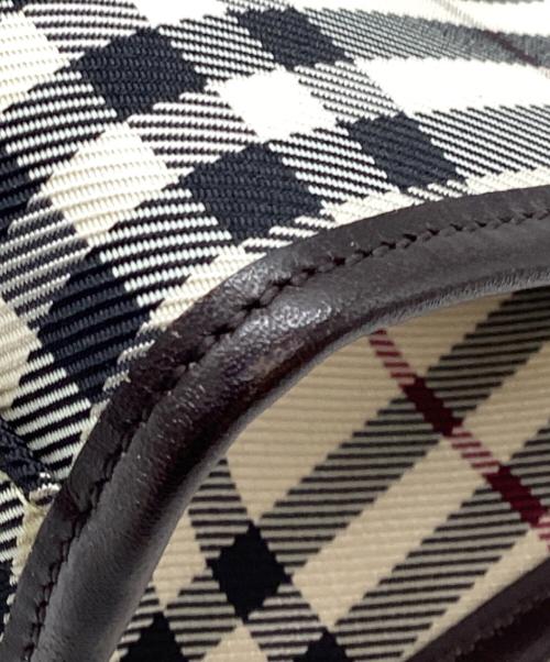 BURBERRY（バーバリー）BURBERRY (バーバリー) ノバチェック ハンドバッグ ブラウンの古着・服飾アイテム