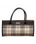 BURBERRY（バーバリー）の古着「ノバチェック ハンドバッグ」｜ブラウン