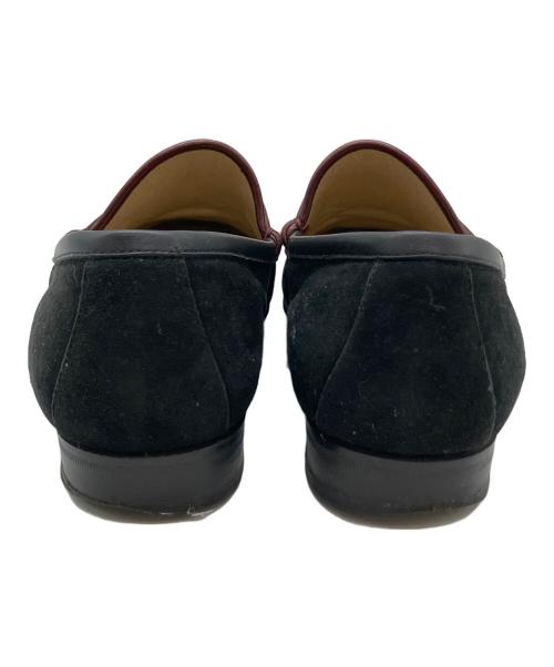 GUCCI（グッチ）GUCCI (グッチ) ビットローファー ボルドー×ブラック サイズ:SIZE 23.5cmの古着・服飾アイテム