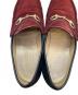 中古・古着 GUCCI (グッチ) ビットローファー ボルドー×ブラック サイズ:SIZE 23.5cm：7000円