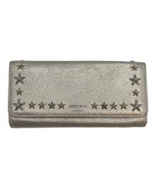 JIMMY CHOO（ジミーチュウ）の古着「スタースタッズ 長財布」｜シルバー