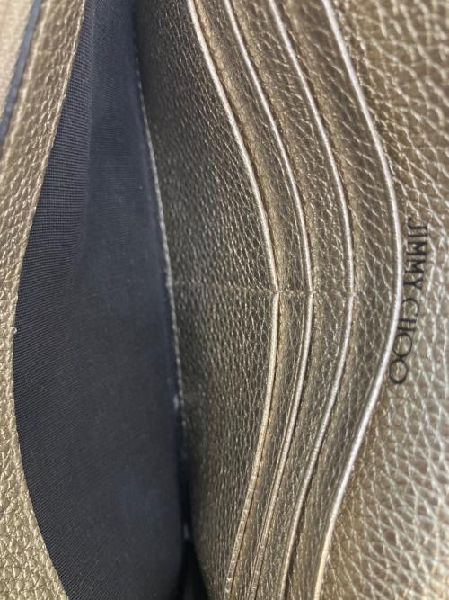 JIMMY CHOO（ジミーチュウ）JIMMY CHOO (ジミーチュウ) スタースタッズ 長財布 シルバーの古着・服飾アイテム