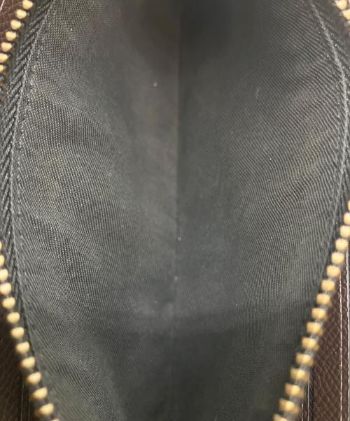 COACH（コーチ）COACH (コーチ) アコーディオン ウォレット シグネチャー ラウンドファスナー長財布 ブラウンの古着・服飾アイテム