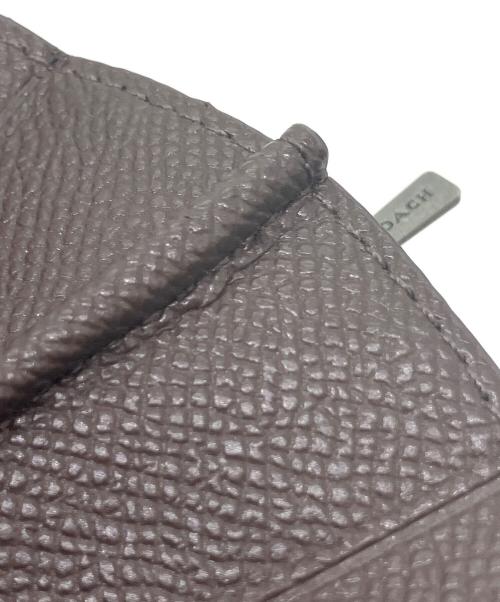 COACH（コーチ）COACH (コーチ) アコーディオン ウォレット シグネチャー ラウンドファスナー長財布 ブラウンの古着・服飾アイテム