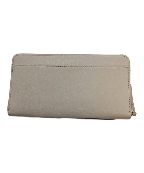 Kate Spade（ケイトスペード）Kate Spade (ケイトスペード) ラウンドファスナー財布 ベージュの古着・服飾アイテム