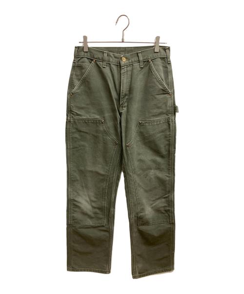 CarHartt（カーハート）CarHartt (カーハート) ダック地ダブルニーパンツ ワークパンツ ライトグリーン サイズ:30×32の古着・服飾アイテム