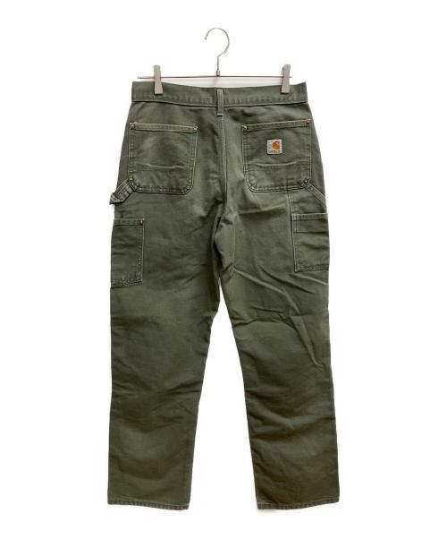 CarHartt（カーハート）CarHartt (カーハート) ダック地ダブルニーパンツ ワークパンツ ライトグリーン サイズ:30×32の古着・服飾アイテム