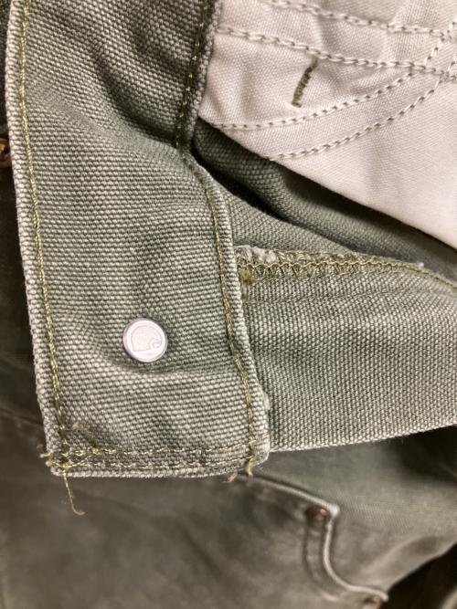 CarHartt（カーハート）CarHartt (カーハート) ダック地ダブルニーパンツ ワークパンツ ライトグリーン サイズ:30×32の古着・服飾アイテム