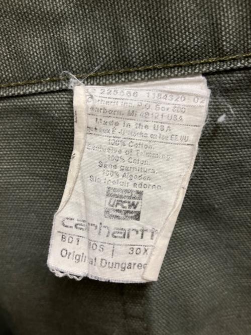 CarHartt（カーハート）CarHartt (カーハート) ダック地ダブルニーパンツ ワークパンツ ライトグリーン サイズ:30×32の古着・服飾アイテム