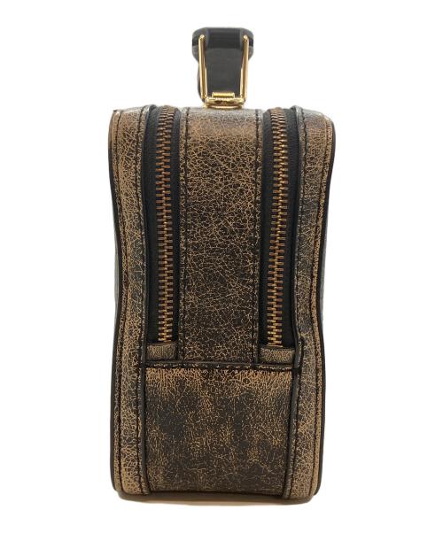 MARC JACOBS（マークジェイコブス）MARC JACOBS (マークジェイコブス) VINTAGE THE BOX 23 2WAYショルダーバッグ ブラック×ゴールドの古着・服飾アイテム