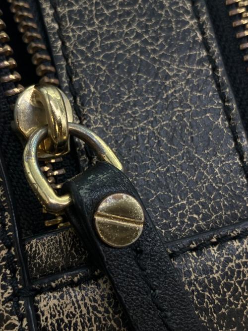 MARC JACOBS（マークジェイコブス）MARC JACOBS (マークジェイコブス) VINTAGE THE BOX 23 2WAYショルダーバッグ ブラック×ゴールドの古着・服飾アイテム