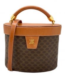 CELINE（セリーヌ）の古着「マカダム バニティバッグ 2WAYバッグ」｜ブラウン