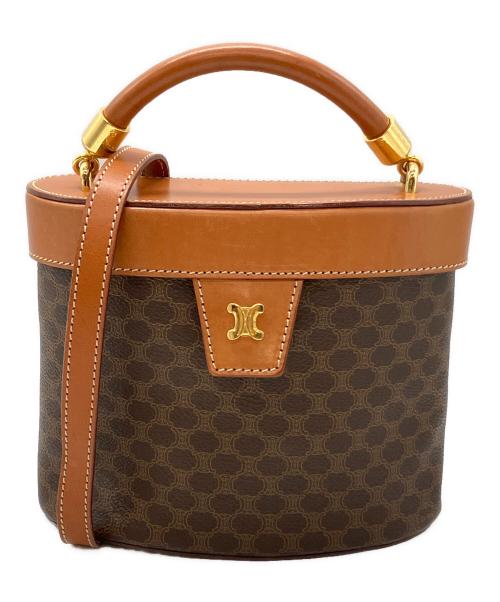 CELINE（セリーヌ）CELINE (セリーヌ) マカダム バニティバッグ 2WAYバッグ ブラウンの古着・服飾アイテム