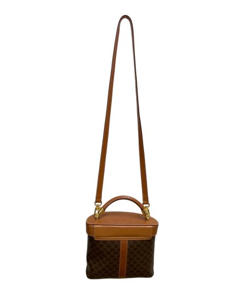 CELINE（セリーヌ）CELINE (セリーヌ) マカダム バニティバッグ 2WAYバッグ ブラウンの古着・服飾アイテム