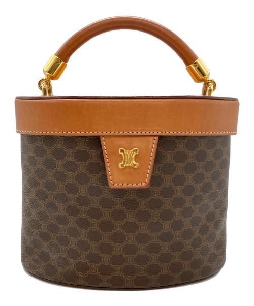 CELINE（セリーヌ）CELINE (セリーヌ) マカダム バニティバッグ 2WAYバッグ ブラウンの古着・服飾アイテム