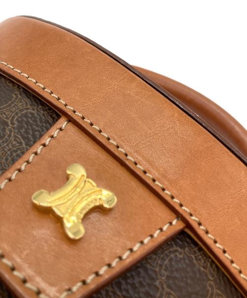 CELINE（セリーヌ）CELINE (セリーヌ) マカダム バニティバッグ 2WAYバッグ ブラウンの古着・服飾アイテム