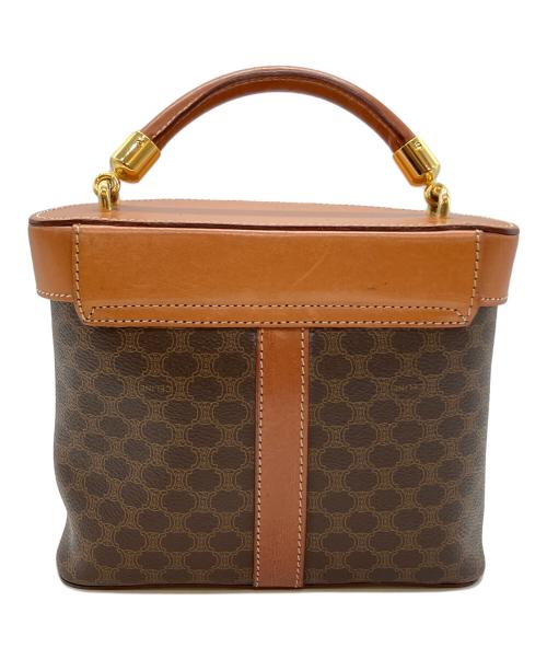 CELINE（セリーヌ）CELINE (セリーヌ) マカダム バニティバッグ 2WAYバッグ ブラウンの古着・服飾アイテム