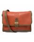 LOEWE（ロエベ）の古着「アナグラム レザーショルダーバッグ」｜レッド×ブラウン