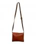 LOEWE (ロエベ) アナグラム レザーショルダーバッグ レッド×ブラウン：25000円