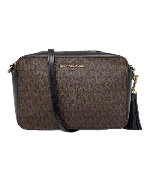 MICHAEL KORS（マイケルコース）MICHAEL KORS (マイケル・コース) ショルダーバッグ ブラウン×ブラックの古着・服飾アイテム