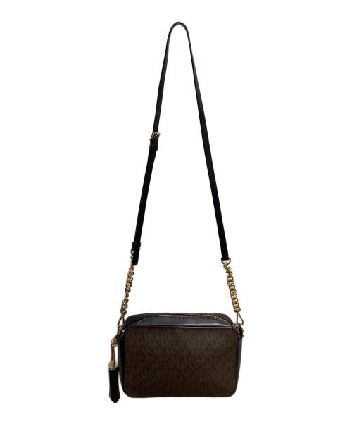 MICHAEL KORS（マイケルコース）MICHAEL KORS (マイケル・コース) ショルダーバッグ ブラウン×ブラックの古着・服飾アイテム