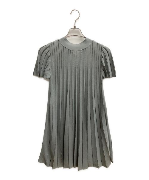 RED VALENTINO（レッドヴァレンティノ）RED VALENTINO (レッドヴァレンティノ) 半袖ワンピース グレー サイズ:SIZE XXSの古着・服飾アイテム