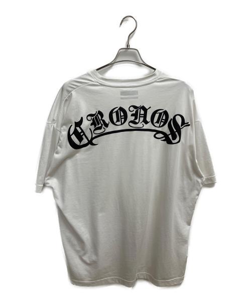 CRONOS（クロノス）CRONOS (クロノス) CRONOS BLACKLETTER S/S TEE 半袖カットソー ホワイト サイズ:SIZE 42（XL）の古着・服飾アイテム