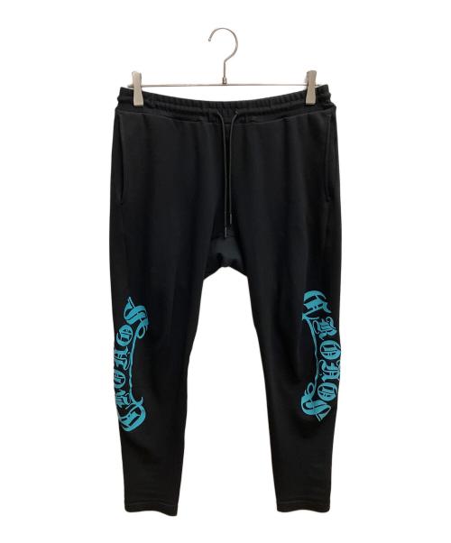 CRONOS（クロノス）CRONOS (クロノス) BLACKLETTER SKINNY PANTS スウェットパンツ ブラック サイズ:SIZE Lの古着・服飾アイテム