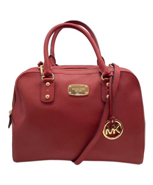 MICHAEL KORS（マイケルコース）MICHAEL KORS (マイケル・コース) ハンドバッグ レッドの古着・服飾アイテム