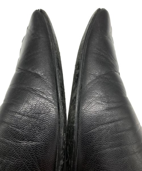 JIL SANDER（ジルサンダー）JIL SANDER (ジルサンダー) メタルアンクレットフラットシューズ ブラック サイズ:SIZE 36の古着・服飾アイテム