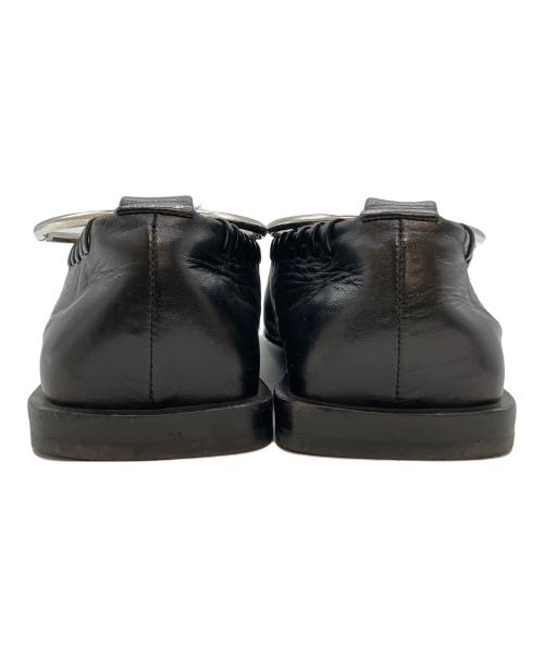 JIL SANDER（ジルサンダー）JIL SANDER (ジルサンダー) メタルアンクレットフラットシューズ ブラック サイズ:SIZE 36の古着・服飾アイテム