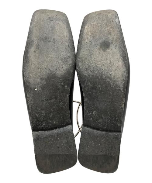 JIL SANDER（ジルサンダー）JIL SANDER (ジルサンダー) メタルアンクレットフラットシューズ ブラック サイズ:SIZE 36の古着・服飾アイテム