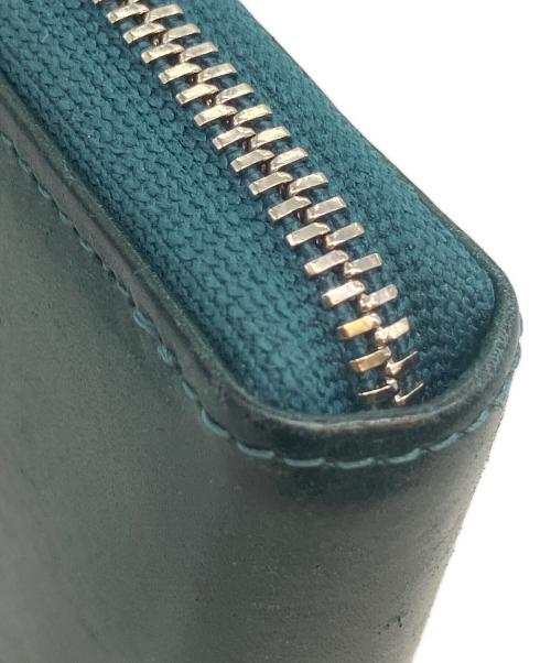Lemma（レンマ）Lemma (レンマ) ラウンドファスナー長財布 グリーンの古着・服飾アイテム