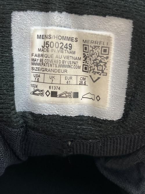 MERRELL（メレル）MERRELL (メレル) モアブ3シンセティックミッドゴアテック ハイカットスニーカー ブラック サイズ:SIZE 25.5cmの古着・服飾アイテム