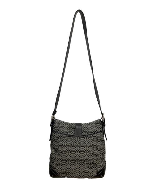 COACH（コーチ）COACH (コーチ) シグネチャー　ショルダーバッグ ブラックの古着・服飾アイテム