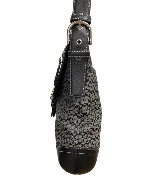 COACH（コーチ）COACH (コーチ) シグネチャー　ショルダーバッグ ブラックの古着・服飾アイテム