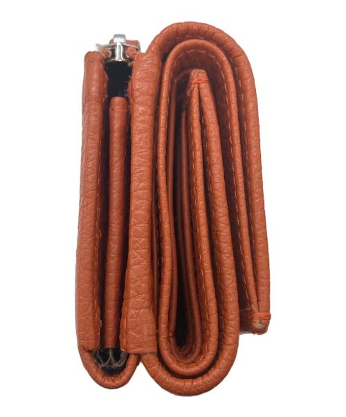 GIANNI CHIARINI（ジャンニ キアリーニ）GIANNI CHIARINI (ジャンニ キアリーニ) 3つ折り財布 オレンジの古着・服飾アイテム